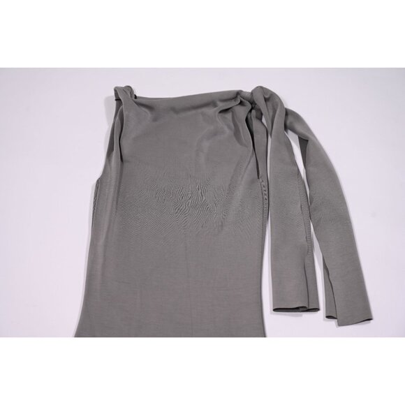 Khy Sueded Stretch Knotted Maxi Dress in Steel Grey - Picture 4 of 7